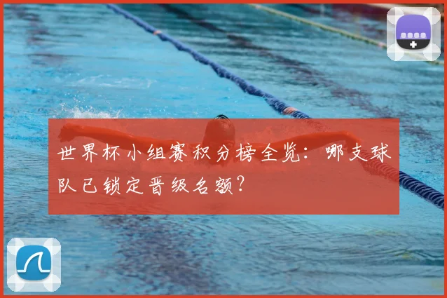 世界杯小组赛积分榜全览：哪支球队已锁定晋级名额？